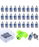 SUIGREOY 1/4 Inch Carbon Steel Track Spikes - 60 Lighter Weight Pieces for Track Shoes in Track & Field Sprinting or Cross Country - Buy Online on GoSupps.com