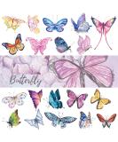 120 Pcs Cute Colorful Art Butterfly Temporary Tattoos for Kids & Women - Butterfly Party Favors - Buy Online on GoSupps.com