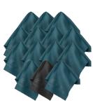 Glasses cleaning cloths in a pack of 14 - microfiber cloths in special size 20 x 20 cm 20 x 20 cm (pack of 14) Petrol Black Mix (pack of 14) - Buy Online on GoSupps.com