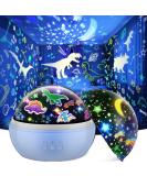 EUCOCO Dinosaur Toys for Boys Dinosaur Night Light Projector Toys for 2-12 Year Old Boys Gifts for 1 2 3 4 5 6 Year Old Boys Toys Age 2-7 Year Old Gifts Sensory Lights Toys Projector Light for Kids Blue - Buy Online on GoSupps.com