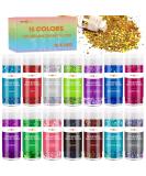 HTVRONT Holographic Chunky Glitter for Resin - 15 Colors Holographic Glitter for Resin, 150g/5.3oz Craft Glitter Set, Chunky Glitter for Tumblers, Craft, Body, Face, Nails - Buy Online on GoSupps.com