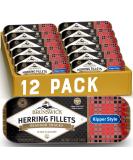 Brunswick Boneless Kipper Style Herring Fillets, 3.53 oz Can (Pack of 12) - 18g Protein per Serving - Gluten Free, Keto Friendly - Great for Pasta & Seafood Recipes - Buy Online on GoSupps.com