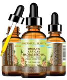 African Organic Baobab Seed Oil 100% Pure - Natural Cold-Pressed for Face Skin Hair | Vitamin C Rich - 0.5 Fl oz by Botanical Beauty - Buy Online on GoSupps.com