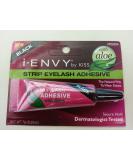 Kiss I Envy Strip Eyelash with Aloe Adhesive Black 0.25oz (2 Pack) - 0.25 Ounce (Pack of 2) - Buy Online on GoSupps.com