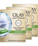 OLAY Daily Gentle Clean 5-in-1 Water Activated Cloths - Unscented 33 Count (Pack of 3) - Buy Online on GoSupps.com