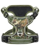 Shop Heele Adjustable Reflective Dog Harness for Large Dogs - Anti-Pull Padded Handle Camouflage Green - XL (53-97cm) - Buy Online on GoSupps.com