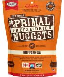 Primal Freeze Dried Beef Formula Dog Food 14oz - Made in USA, Grain-Free Raw Nuggets - Buy Online on GoSupps.com