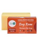 Bay Rum Shampoo Bar Soap - Vegan Oatmeal Hair Bar | Handmade Growth Oils Prevents Loss & Flakes | TSA-Approved | Gentle for Hair Body & Beard - Buy Online on GoSupps.com