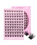 Matte Black DIY Lash Extensions - C Curl Mega Volume 8-16mm Clusters for Wispy Lashes | Individual Eyelash Extensions for Home Use - Buy Online on GoSupps.com