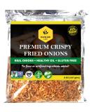 Nawabi Life Non-Coated Crispy Fried Onions 8 oz - 100% Natural, Non-GMO, KETO Friendly, Gluten Free, Low Carb, No Sodium - Resealable Bag - Pack of 1 - Buy Online on GoSupps.com