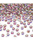 2880 AB Clear Crystal Diamond Rhinestones Flat Back Round Beads - Iridescent Glass Rhinestones - White SS16 - Buy Online on GoSupps.com