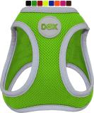 Ddoxx Reflecting Airmesh Step-in Dog Harness - Adjustable Green Puppy Vest for All Sizes (L) - Breast Size: 43-48 cm - Buy Online on GoSupps.com