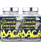 360 Capsules Maca Root & Korean Red Ginseng Complex with Ginkgo Biloba - 4256mg Vegan Formula with Zinc, Vitamins D3, E, B5, B6, B12, A, K, Folic Acid & Selenium for Immune Support & Hormonal Balance - Buy Online on GoSupps.com