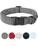 Adjustable Black Checkered Dog & Cat Collar | Unique Style Paws | Small & Medium Sizes - Buy Online on GoSupps.com