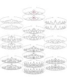Hicarer 20 Pieces Silver Crystal Rhinestone Crown Headband for Girls - Perfect for Birthday, Prom, Pageant & Wedding - Buy Online on GoSupps.com