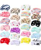 Jexine 24 Pcs Modern Style Facial Spa Headbands for Women - Fluffy Plush Makeup Headband Bulk for Washing Face, Shower, and Cleansing - Buy Online on GoSupps.com