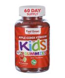 Feel Great Apple Cider Vinegar Gummies for Kids | Rich in Digestive Enzymes & Natural Antioxidants for Gut Health | Vegan Gummy Supports Healthy Nutrient Absorption | 60 Day Supply Kids ACV 500mg - Buy Online on GoSupps.com
