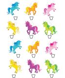 12 edible Unicorn Unicorns kids childrens birthday party style Standing Cupcake Cake Toppers Wafer Rice Card - Buy Online on GoSupps.com