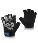 Accmor Kids Black Half Finger Cycling & Fishing Gloves - Full Finger Sport Gloves for Children - Ideal for Camping, Fishing, Parkour & Outdoor Sports - Buy Online on GoSupps.com