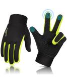 Children cycling gloves winter touchscreen gloves - children running gloves slipproof warm gloves softshell winter gloves windproof bicycle gloves for sporty hiking ride xl yellow - Buy Online on GoSupps.com