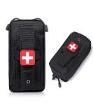 Tourniquet Holder & Small Trauma Kit - Portable Tactical First Aid Pouch for Camping and Hiking - Buy Online on GoSupps.com