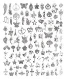 JIALEEY Wholesale Bulk Lots Jewelry Making Silver Charms Mixed Smooth Tibetan Silver Metal Charms Pendants DIY for Necklace Bracelet Jewelry Making and Crafting  100 PCS - Buy Online on GoSupps.com