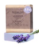 Sylvan Art Lavender Soap Bar - 100% Natural & Pure with Calming Scent - 5.5 oz - Buy Online on GoSupps.com