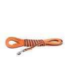 IDC Color & Gray Rubberized Dog Leash - 20mm x 10m with Loop | Durable Orange-Gray Design for Worldwide Shipping - Buy Online on GoSupps.com
