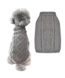 FWLWTWSS Winter Dog Sweater | Warm Soft Knitting for Small & Medium Dogs & Cats | X-Large Diamond Style Dog Clothes - Buy Online on GoSupps.com
