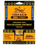 Tiger Balm Ultra Strength Rub Balm - Alcohol Free Cruelty Free 0.63 oz (Pack of 6) - Fast Shipping Worldwide - Buy Online on GoSupps.com