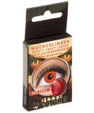 Eyecatcher 84095241-w03 Red Colored Contact Lenses - 1 Pair Weekly Lens for Carnival Mardi Gras & Halloween - Buy Online on GoSupps.com