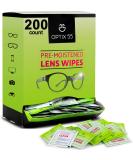 200 Pre-Moistened Eyeglass Cleaner Lens Wipes | Safely Clean Glasses, Sunglasses, Screens, and Lenses | Streak-Free - Buy Online on GoSupps.com