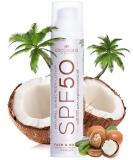 Cocosolis Sunscreen SPF 50 | Moisturizing Sun Cream for All Skin Types | UVA & UVB Protection | Coconut Oil & Cocoa Butter | 100ml - Buy Online on GoSupps.com