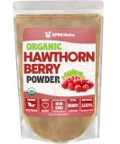 XPRS Nutra Organic Hawthorn Berry Powder - Premium USDA Certified Cardiovascular Support Supplement - Vegan Friendly 16oz - Buy Online on GoSupps.com