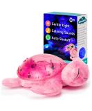 Cloud b Tranquil Turtle Pink Ocean Projector Nightlight with White Noise | Adjustable Settings, Auto-Shutoff, Soothing Sounds - Buy Online on GoSupps.com
