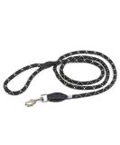 Julius-K9 20200-IDC Round Lead Leash 12mm x 2m - Black Fluorescent with Zamak Carabiner | International Shipping - Buy Online on GoSupps.com