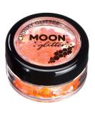 Moon Glitter Iridescent Chunky Orange Glitter - 3g - Cosmetic Festival Makeup for Face, Body, Nails, Hair & Lips - Buy Online on GoSupps.com