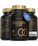 High Strength Glucosamine Chondroitin MSM Tablets with Collagen & Ginger Root Extract | Made in UK | 60 Count - Buy Online on GoSupps.com