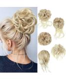 Fulang Hair 5-Pack Wavy Bun Hair Parts with Rubber Bands - Perfect for Updos & Hair Extensions | Messy Bun Hair Ties for Women - Buy Online on GoSupps.com