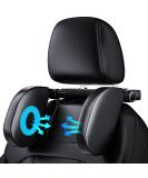 Headrest car soft memory foam retractable removable neck support car seat side headrest pillow for children adults 180 adjustable for sleeping (black) - Buy Online on GoSupps.com