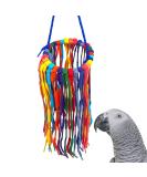 Colorful Aglet Heaven Cotton Chew Toy for Parrots - Large Size for Macaws, African Greys, and Cockatoos - Buy Online on GoSupps.com