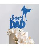 Trimming Shop Super Dad Cake Toppers Superhero Theme Cake D cor Dad Birthday/Father's Day Cake Decorations Best Dad Ever Party Supplies - Blue Blue Super Dad- Super Hero - Buy Online on GoSupps.com