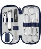 marQus Solingen Germany Manicure Sets for Women & Men 7 Pcs Set - Quality Grooming Kit Nail Clippers & Toenail Clippers tweezers Nail Kit - Fabulous Gift for all Occasions 4. Blue - Buy Online on GoSupps.com
