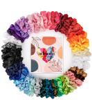 ADRIONE Hair Scrunchies for Women Girls 60 Pack Satin Silk Scrunchies for Hair Satin Scrunchies for Curly Hair Satin Hair Scrunchies for Women's Hair Satin Silk Scrunchie Bulk Pack - Buy Online on GoSupps.com