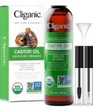 Cliganic 100% Pure & Natural Castor Oil 8 fl oz (240 ml) - Buy Online on GoSupps.com