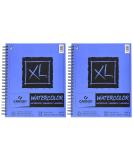 2-Pack Canson XL Watercolor Paper 9x12 Inch Cold Press 140lb - 30 Sheets - Textured Side Wire Bound - Buy Online on GoSupps.com