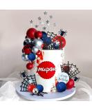 DRWATE Spider Cake Topper with Spider Web Balls Stars for Boys Men Birthday Party Baby Shower Supplies (Spider) - Buy Online on GoSupps.com