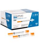 BH Supplies Insulin Syringes U-100 31G 1ml/cc 5/16 (8mm) - Pack of 100 Pcs - Buy Online on GoSupps.com