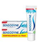 Sensodyne Sensitive Extra Fresh Toothpaste daily toothpaste for sensitive teeth 2x75ml - Buy Online on GoSupps.com