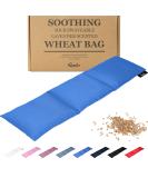 Wheat Bag for Pain Relief - Large Soothing Heat Pack Microwavable - Wheat and Lavender - Heated Neck Warmer for Neck and Shoulders Period Pain Relief and Back Pain - Comfortable Blue - Buy Online on GoSupps.com